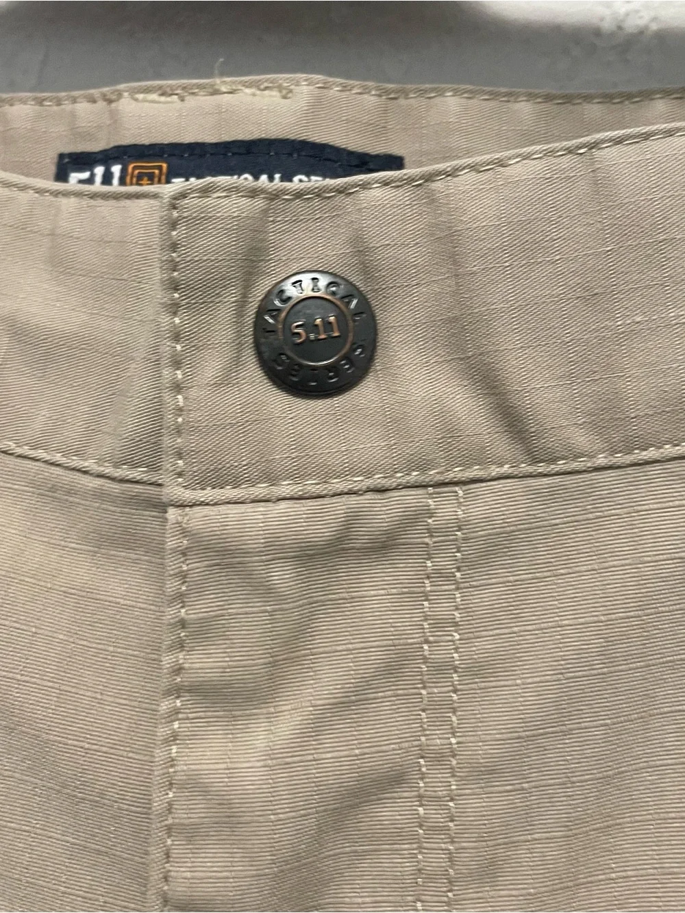 5.11 Tactical Pants Mens 40X30 Beige Cargo Ripstop Relaxed Fit Workwear